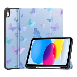 Custodia per Tablet in PU con Design Personalizzato e Porta Penna per <span class=keywords><strong>iPad</strong></span> 10a Generazione 11 A16 11a Generazione 2025 10.9 Pollici Cover Folio Stampata - Product Image 2