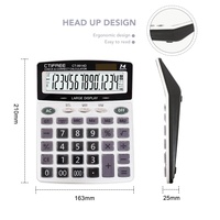 Calculatrices LCD de base CT-93914D en plastique, fonction standard, calculatrice, calculadora, personnalisée, finance, bureau, fantaisie, bureau