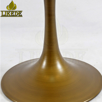 Base de table de bistrot de luxe en fer doré laqué et peint, style tulipe antique, pour salle à manger et négociations - Grande vente