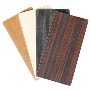 4mm Thickness PVDF ACP Wood Color Stone Finish Aluminum Composite Panel Indoor Outdoor Wall Cladding