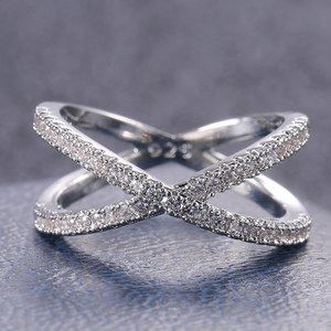 Anello con Design a Croce, Stile Semplice, Anello da Dito per Donne - Product Image 4