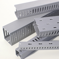 Goulotte de câbles en PVC pour centre de données et salle de serveurs, carrée, ignifuge, dentelée, pour câblage électrique