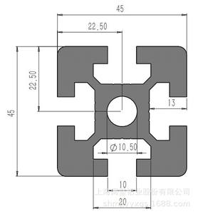 Profilé en aluminium industriel personnalisé série 45*45, profilé en aluminium 4545, clôture de voiture en aluminium, ligne d'assemblage en aluminium - Product Image 6