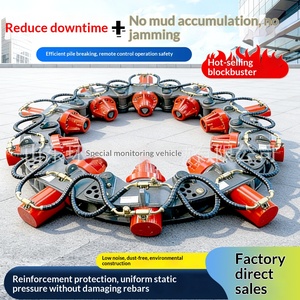 reinforced concrete pile cutting machine <b>square</b> pile retaining reinforcement cutting machine digging machine hydraulic pile - Product Image 1