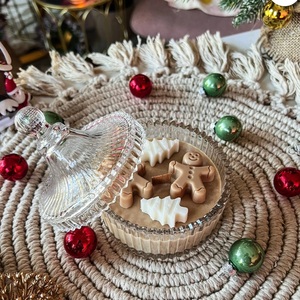 AIKUN Vente en gros de parfum d'arbre de Noël Bougie en pot de verre Bougie en cire de soja parfumée à combustion longue pour cadeau de vacances avec logo personnalisé - Product Image 3