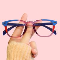 Gafas Ópticas Unisex de Moda, Montura Cuadrada Simple sin Aro, con Bloqueo de Luz Azul para Lectura