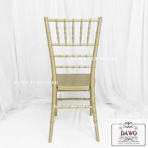 Chaise de salle à manger en bambou doré moderne pour usage extérieur, <span class=keywords><strong>location</strong></span> pour banquets, réceptions, cours, parcs, villas, mobilier de mariage en plastique - Product Image 5