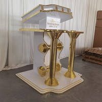 Banc de table d'église en acrylique exquis, personnalisé, salle de conférence, conférence, discours, présentation de luxe