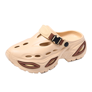 Pantofola da <span class=keywords><strong>uomo</strong></span> <span class=keywords><strong>con</strong></span> punta chiusa di colore misto di moda estiva da esterno a rapida asciugatura Slip-on altezza-aumento pantofola <span class=keywords><strong>con</strong></span> fibbia - Product Image 3