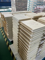 Livres de recettes à couverture rigide avec reliure à anneaux dorés et diviseur d'onglets