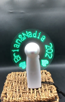 Ventilatori LED Portatili Programmabili con Messaggio Personalizzato, Display Logo per Matrimoni e Concerti, Ventilatore Pubblicitario Luminoso