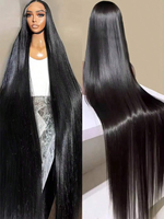 Peluca frontal de encaje suizo 13x4 de cabello humano brasileño, pelucas frontales de encaje HD sin pegamento de cabello humano virgen vietnamita e indio al por mayor