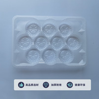 Barquette jetable Bao Fresh à 10 compartiments, 6 cm, pour emballage alimentaire, idéale pour les pains vapeur, les gâteaux de lune, les pâtisseries, utilisable au micro-ondes et congelable