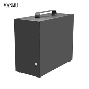 Manmu Hot Sản phẩm bán chạy 2023 trường hợp màu đen comput ATX PC chơi Game trường hợp Glass PC Vỏ với tản nhiệt mạnh mẽ - Product Image 6
