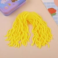 Nouvelles Pâtes Sensorielles Extensibles Anti-Stress – Jouet Fidget Spaghetti Ramen pour Soulager le Stress, Prévenir les Tirages de Cheveux, Éducation Précoce, Jouets à Presser pour Anniversaire, Forme Carrée