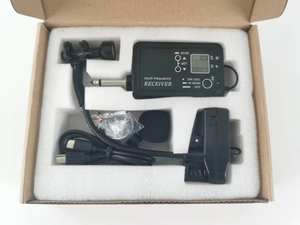 Microphone Professionnel Sans Fil UHF à Pince en Métal, Connecteur XLR, Capteur pour <span class=keywords><strong>Violon</strong></span>, Musiciens et Groupes - Product Image 4