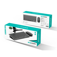 BT78 Set Keyboard dan Mouse nirkabel, tetikus komputer permainan Kombo untuk kantor dan bisnis