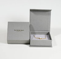 Boîte à bijoux magnétique de luxe, emballage personnalisé pour la présentation de bagues, colliers, boucles d'oreilles, cadeaux et vente au détail de marques de bijoux