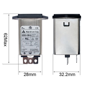 Kualitas tinggi sekrup dipasang Terminal modul masuk Filter 2A EMI Filter daya soket IEC C14 dengan tempat Sekring tunggal - Product Image 2