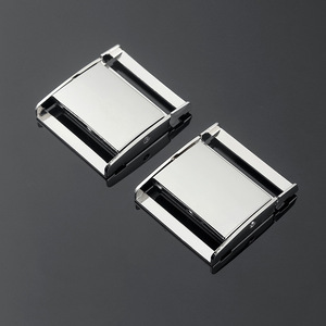 Boucles de ceinture en alliage de zinc 35 mm argent et noir pour sacs, chaussures, vêtements et accessoires - Product Image 2