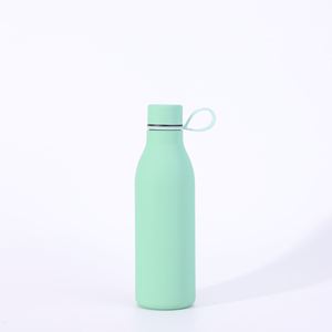 BPA Free Travel Insulated Flask Rubber Coated 550ml Narrow Mouth Stainless Steel Vacuum Water <b>Bottles</b> for Sports Fitness Gym Use - Product Image 2