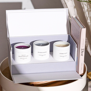 Luxury Cardboard Gift Boxes Custom Candle Packaging Paper Box Holiday Mothers Day Gift Candle Paper Box