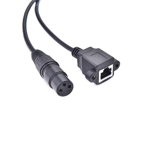 New Arrival XLR 3pin nữ để RJ45 nữ mạng nối cáp mở rộng cho Cat5 <span class=keywords><strong>Ethernet</strong></span> cho DMX-CON điều khiển loạt - Product Image 1