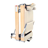 Reformer de Pilates professionnel pliable en bois d'érable avec tous les accessoires et 5 ressorts coréens pour la maison, le studio de yoga et le bien-être corporel