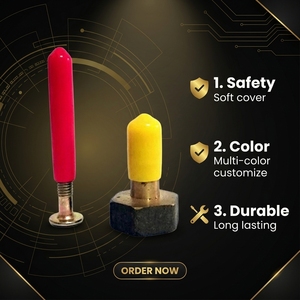Service de découpe personnalisé en usine – Embouts de protection en caoutchouc <span class=keywords><strong>PVC</strong></span> de haute qualité pour tubes – Plusieurs couleurs - Product Image 2