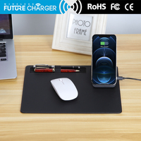 Tapis de souris avec recharge sans fil Tapis de souris Alfombrilla De Raton Con Soporte Para Boligrafo Con Cargador De Charger