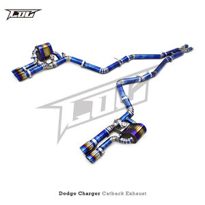 Sortie d'usine - Tuning des tuyaux d'échappement pour <span class=keywords><strong>Dodge</strong></span> <span class=keywords><strong>Charger</strong></span> <span class=keywords><strong>V6</strong></span> 3.6L <span class=keywords><strong>2016</strong></span>-2023 - Systèmes d'échappement Catback en titane avec soupape - Product Image 2