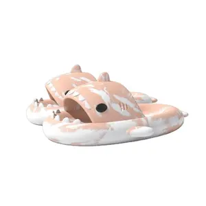 Cute EVA shark slipper home indoor house shoes pillow slides men women cloud comfortable shark slippers