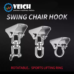 Heavy Duty 360 Swivel <strong>Ceiling</strong> <strong>Hooks</strong> Spring-Assisted Hanging <strong>Hardware</strong> for Porch Swing Punching Bag Hammock Chair Heavy Industry - Product Image 2