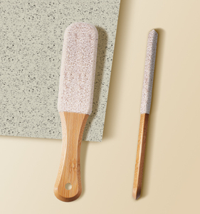 Lima de pies de madera de doble cara, removedor de callos, piedra pómez, exfoliante para pedicura, para pies húmedos y secos - Product Image 4