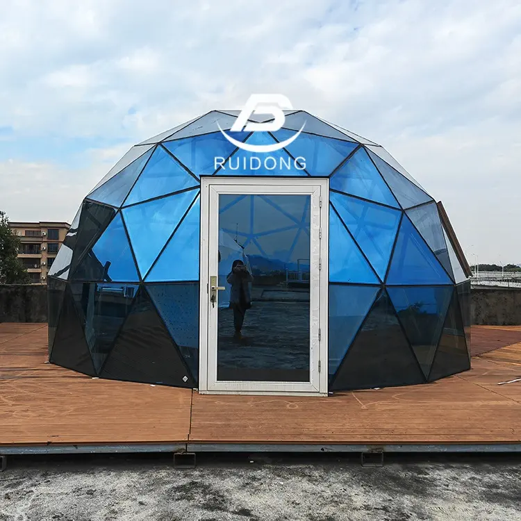 High Quality Dome Glass Tent With Accessories for Siberia Region