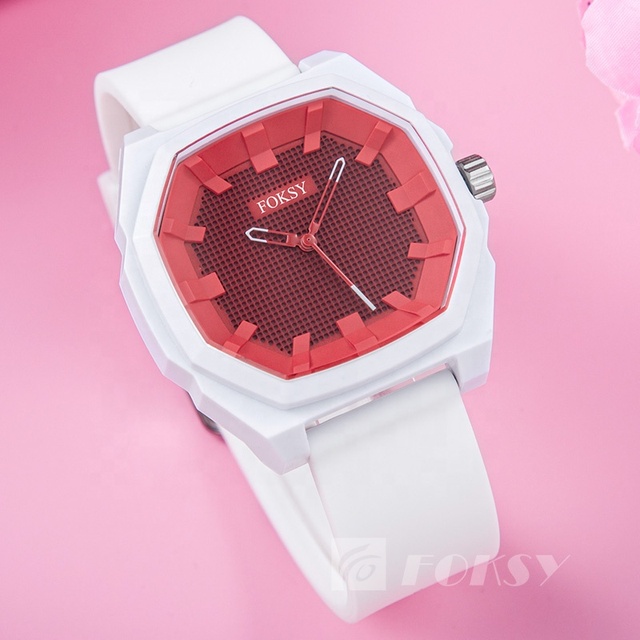 Fashion Montre Homme Quartz Plastic Watch Wholesale Luxury Waterproof Colorful Custom Logo Wrist Watches for Men and Women