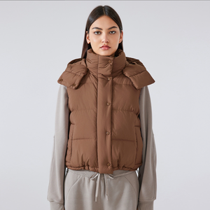 Veste sans manches en duvet d'oie pour femme, hiver 2024, col haut, plumes de canard, légère et respirante, vêtements chauds - Product Image 3