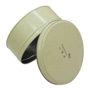 Maßgefertigter 8-Zoll Luxus-Lebensmittelbehälter aus Metall mit Offsetdruck für Kekse, Kuchen, Milch, Backwaren - Weihnachtsdesign - Product Image 2