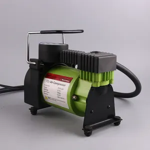 Elektrikli 12v ile Mini otomatik akülü araba lastik şişirme araba hava şişirme taşınabilir şarj edilebilir kompresör pompalar