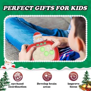Fast Quick Push Game Fidget <strong>Toys</strong> Pop Game Handheld Bubble Game Console <strong>Toy</strong> <strong>Light</strong> <strong>up</strong> <strong>Sensory</strong> Fidget Christmas <strong>Toys</strong> for Kids - Product Image 4