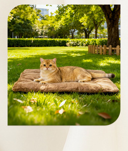 <span class=keywords><strong>Coussin</strong></span> <span class=keywords><strong>chauffant</strong></span> pliable de haute qualité <span class=keywords><strong>pour</strong></span> animaux de compagnie, <span class=keywords><strong>auto</strong></span>-<span class=keywords><strong>chauffant</strong></span>. Aucun adaptateur secteur requis. Matériau en polaire. Utilisation hivernale solide et résistante. - Product Image 6