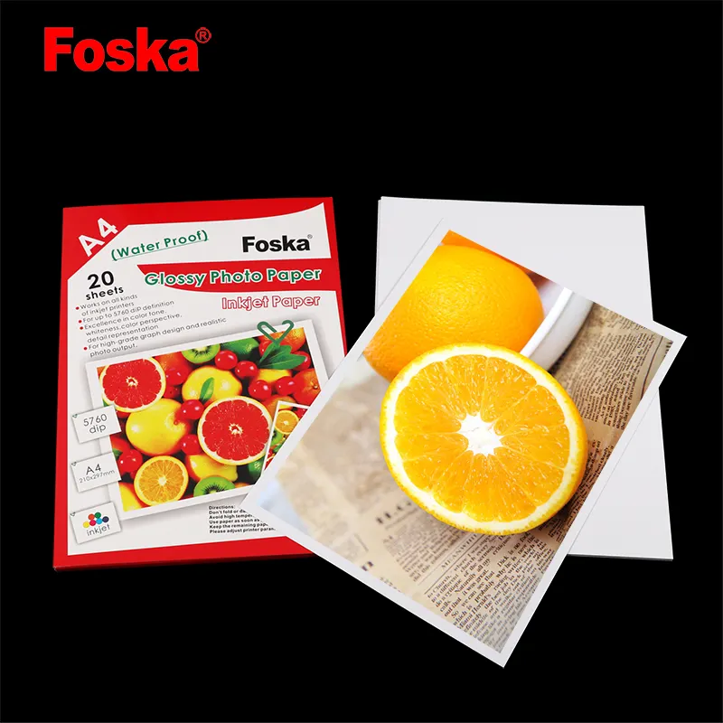 Foska Good Quality A4 water Proof Glossy Photo Paper