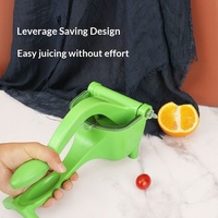 Draagbare handmatige multi-kleurige citruspers van PP-plastic, grote handpers sapcentrifuge voor fruit en groenten