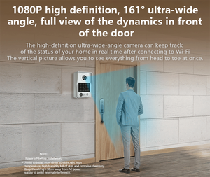 Anjielo 스마트 투야 WiFi <span class=keywords><strong>4</strong></span> 선 비디오 도어 폰 인터콤 시스템 1V4 모니터 1080P 해상도 동작 감지 - Product Image 5