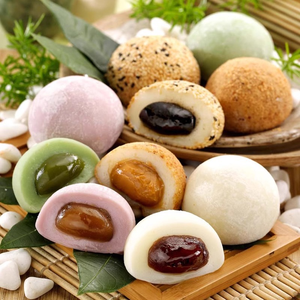 Mochi <span class=keywords><strong>japonais</strong></span> Ca Co Daifuku à la fraise, gâteau <span class=keywords><strong>de</strong></span> <span class=keywords><strong>riz</strong></span> glutineux sucré, snacks halal, vente en gros, OEM, marque privée, desserts Mochi - Product Image 2