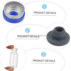 <span class=keywords><strong>Mini</strong></span> flacons en verre ambré 5ml 10ml 20ml bouteilles d'ampoule d'huile de sérum d'injection avec couvercle et bouchon en aluminium argenté de 20mm - Product Image 3