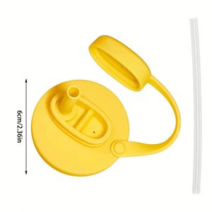 Tapa de Silicona para Latas de Refresco y Cola, a Prueba de Polvo y Fugas, Reutilizable, con Orificio para Pajita, Tapa para Bebidas Carbonatadas - Product Image 2