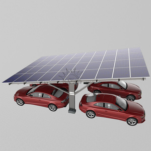 Bền rainproof Single-Post carport với hệ thống quang điện dễ dàng lắp ráp nhanh chóng Scratch-Free đậu xe năng lượng mặt trời gắn hệ thống - Product Image 4