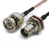 Câble d'extension BNC mâle vers femelle 30 cm 75 Ohm RG316 HD-SDI 3G-SDI Pigtail vidéo pour caméra CCTV FPV