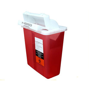 Conteneur de déchets médicaux de 2 gallons avec certificat CE pour l'élimination des objets tranchants, boîte de sécurité médicale pour seringues et aiguilles - Product Image 4
